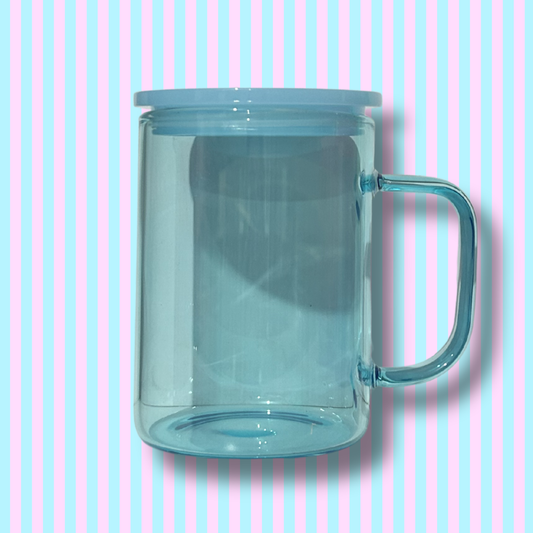 16oz Glass - Handled Mug