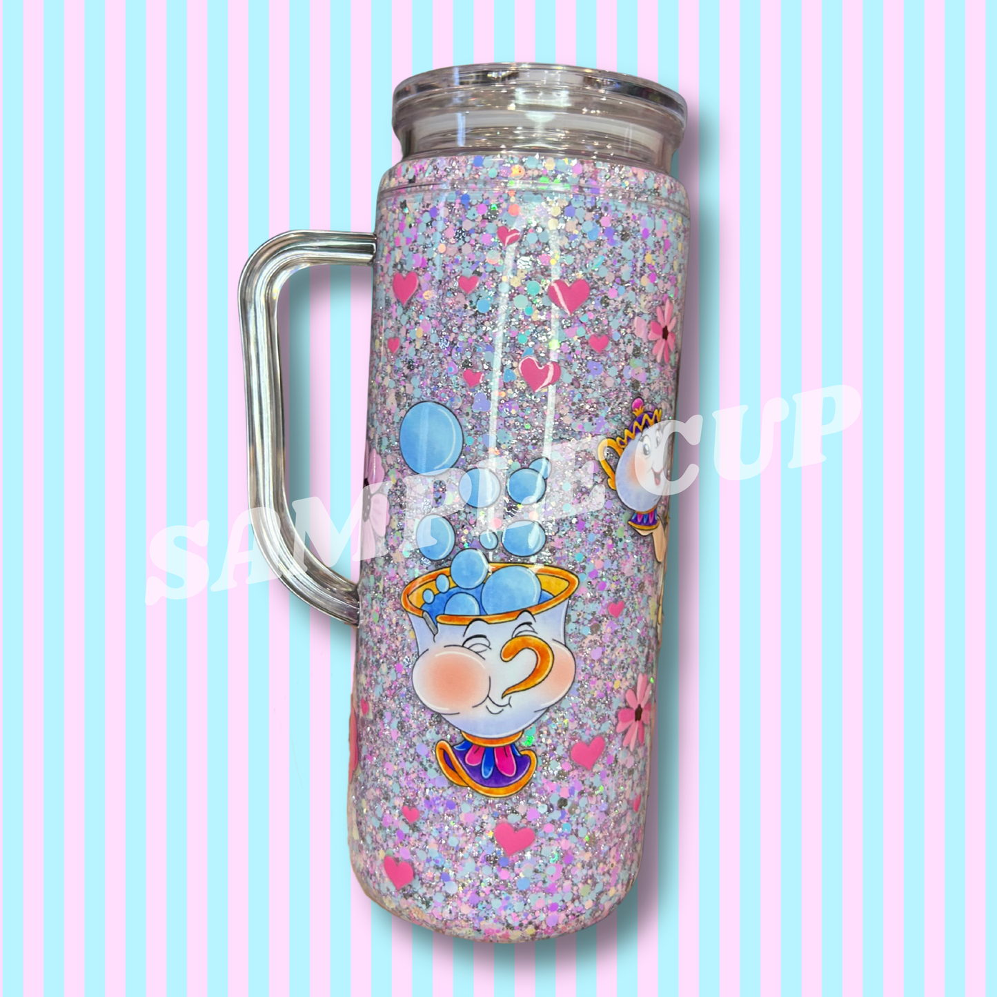 20oz Acrylic - Handled - Snow Globe