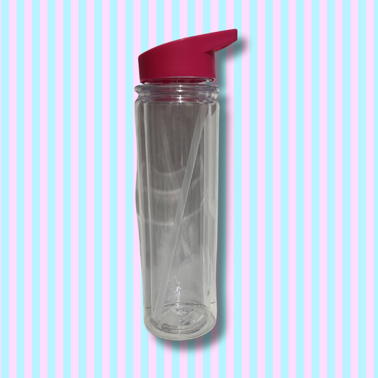 500ml Large Acrylic Drink Bottle - Snow Globe