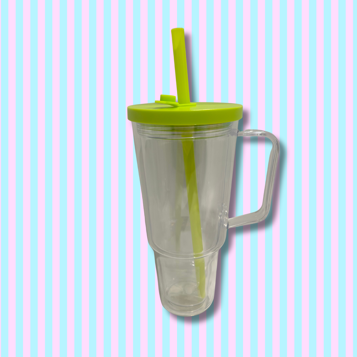 30oz Acrylic -Handle - Snow Globe