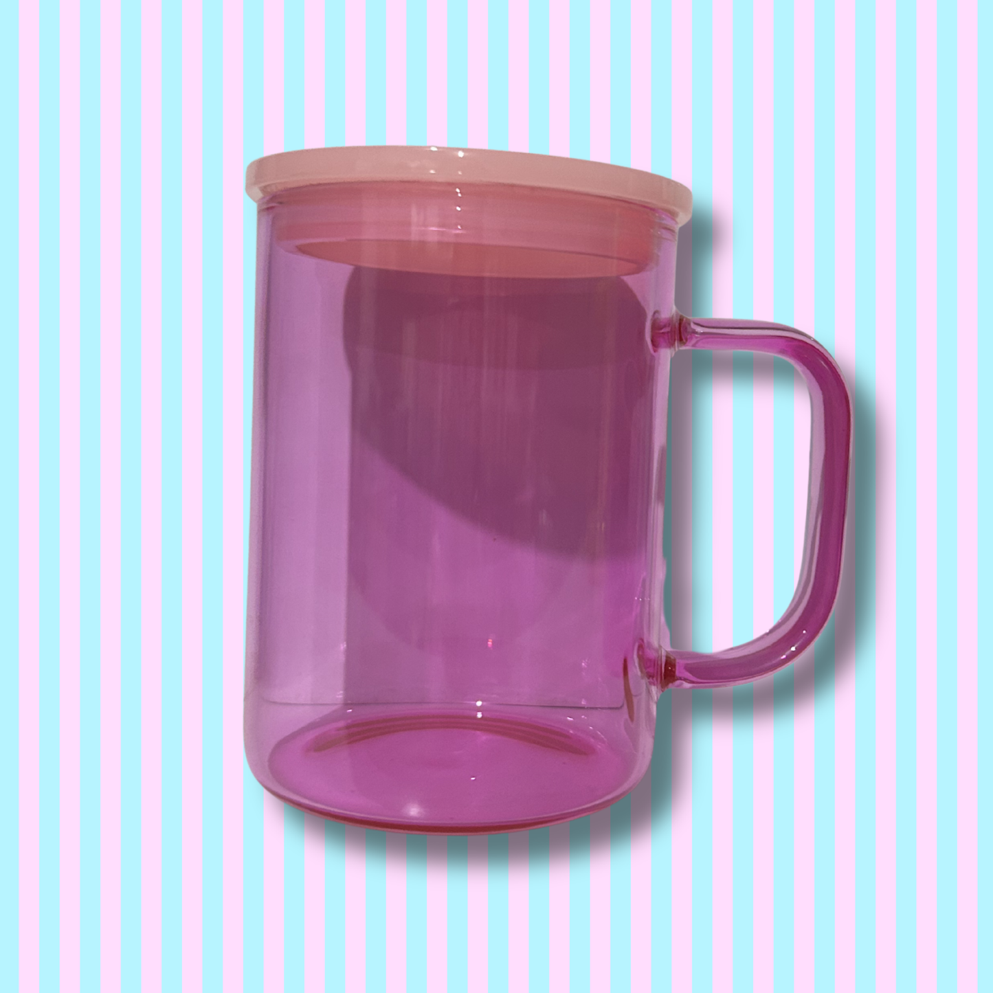 16oz Glass - Handled Mug