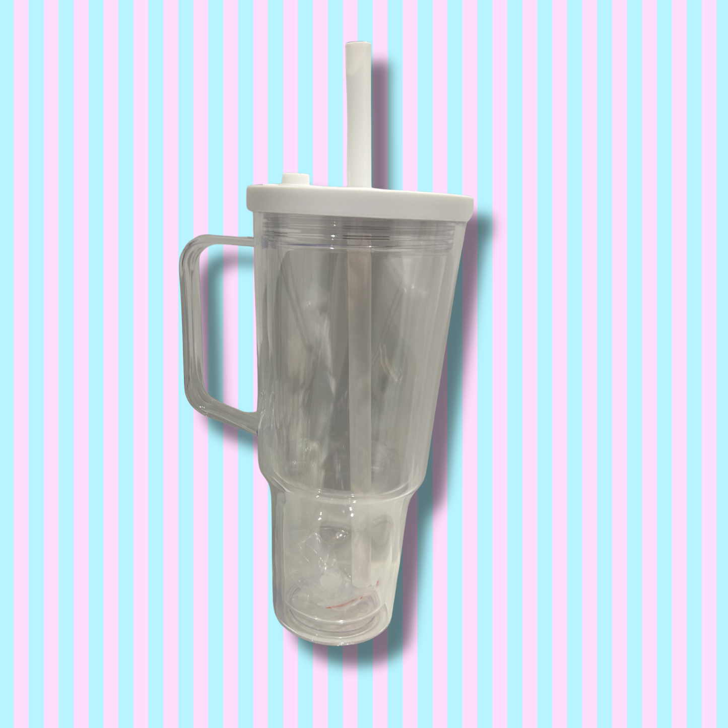 30oz Acrylic -Handle - Snow Globe