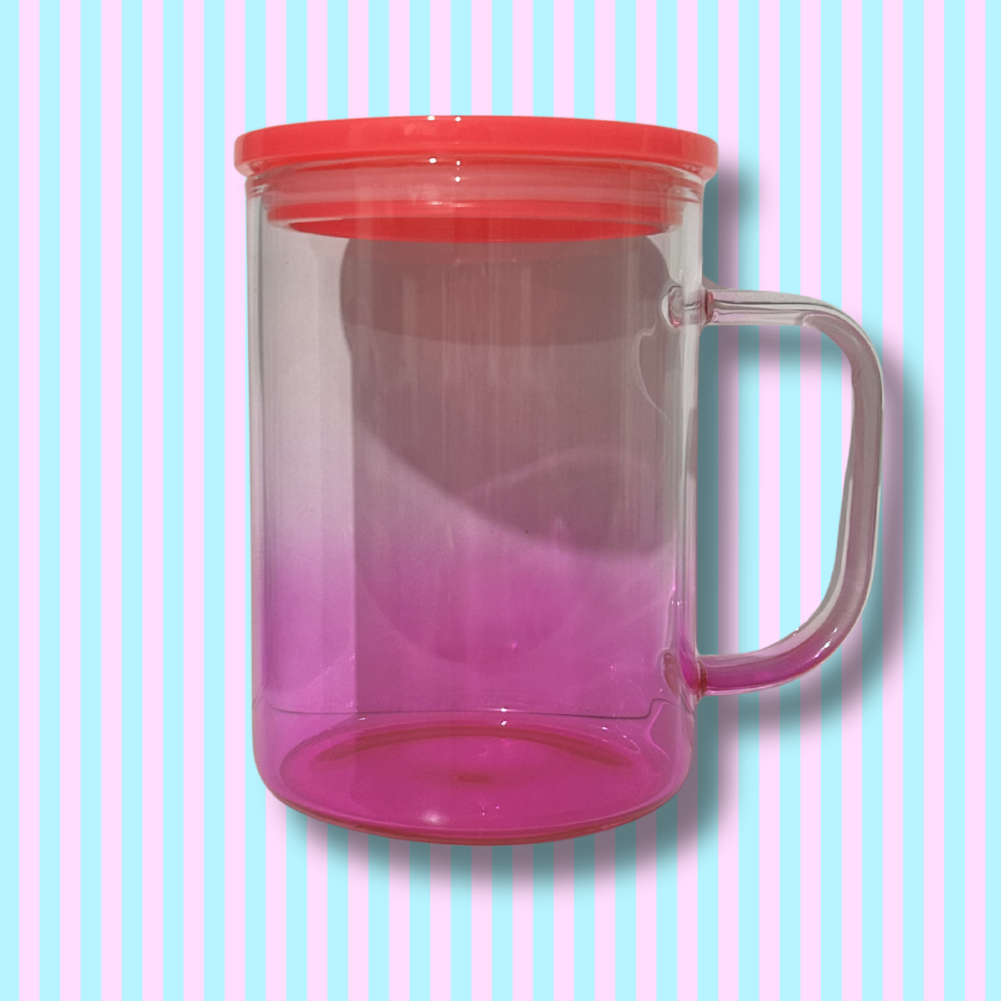 16oz Glass - Handled Mug