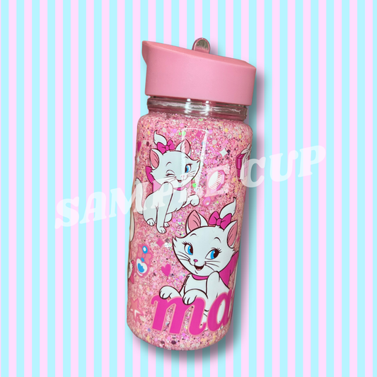 300ml Medium Acrylic Drink Bottle - Snow Globe