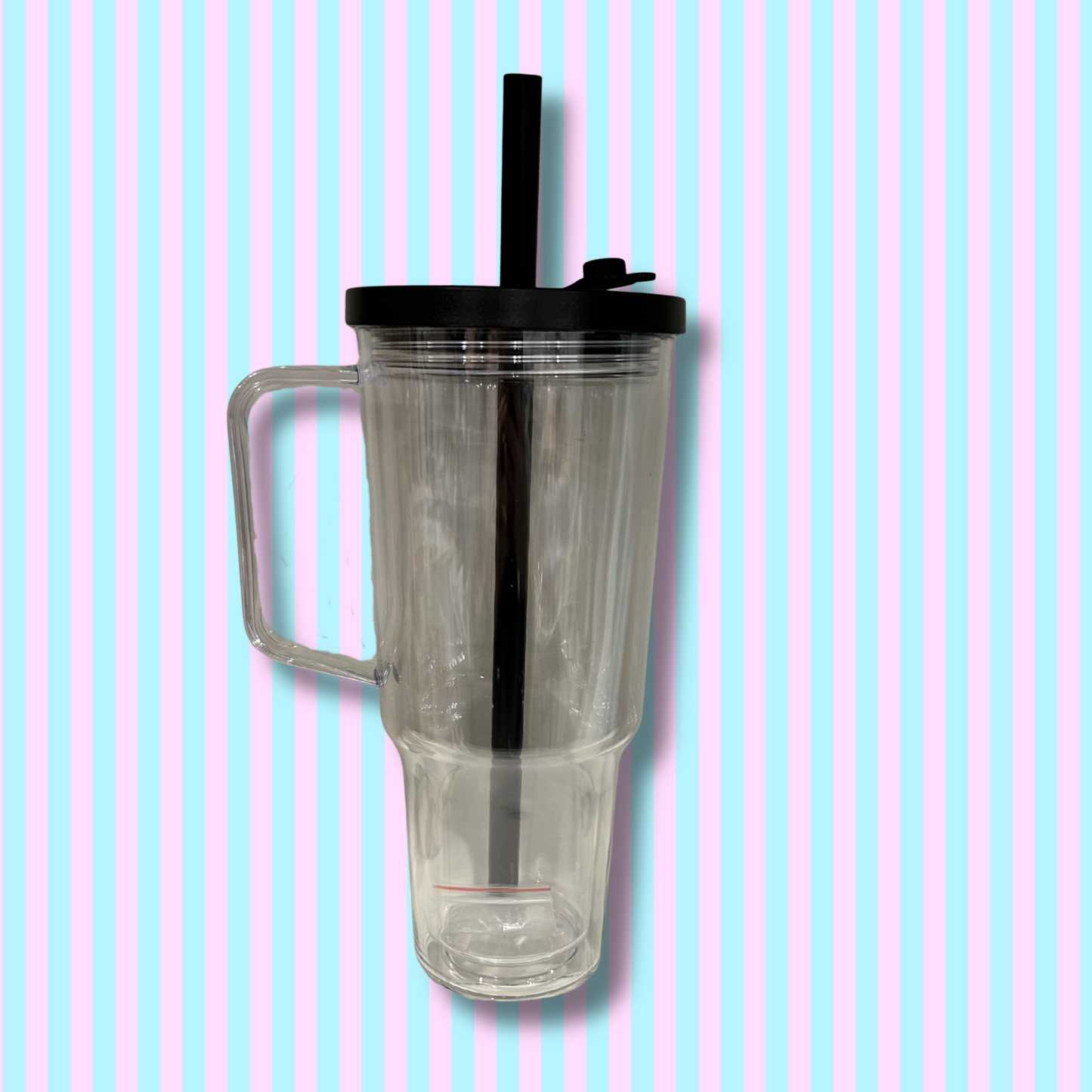 30oz Acrylic -Handle - Snow Globe