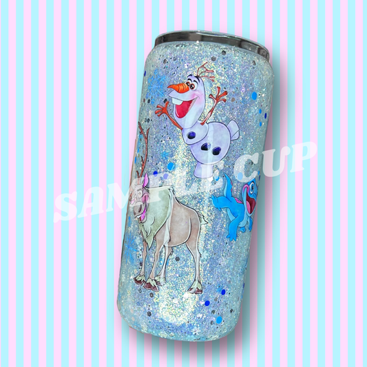 16oz Glass - Tall - Snow Globe