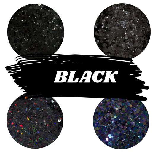 SipsByChlo - Chunky Glitter Mix - BLACKS