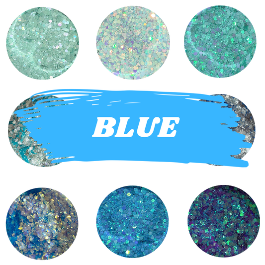 SipsByChlo - Chunky Glitter Mix - BLUES