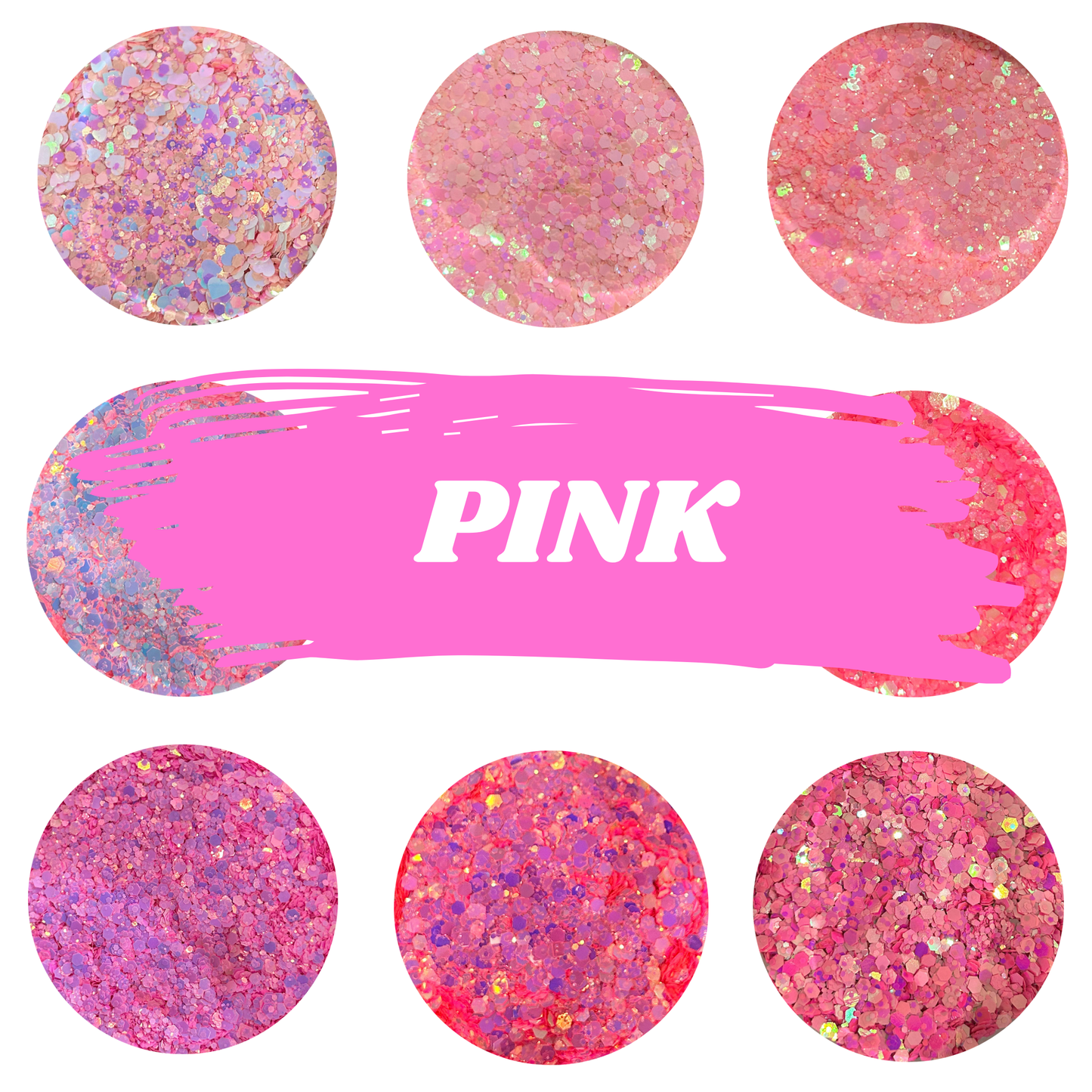 SipsByChlo - Chunky Glitter Mix - PINKS
