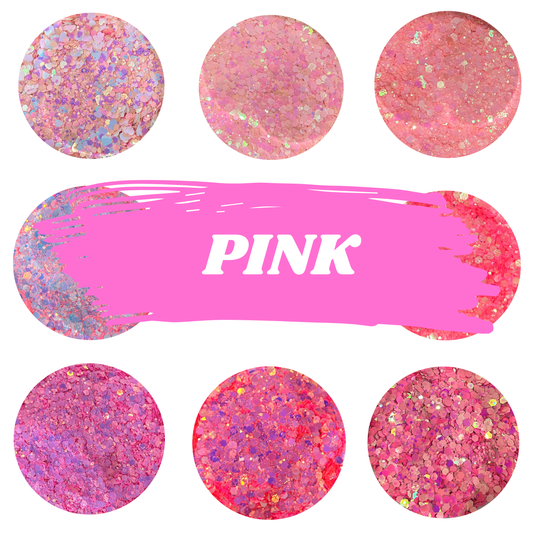 SipsByChlo - Chunky Glitter Mix - PINKS