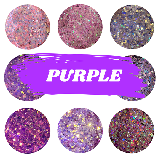 SipsByChlo - Chunky Glitter Mix - PURPLES