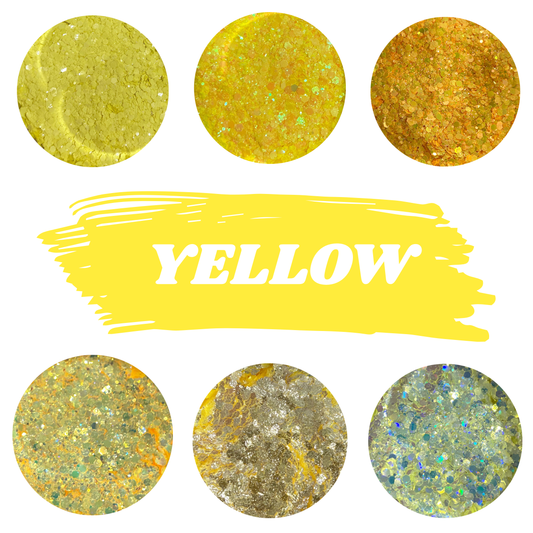 SipsByChlo - Chunky Glitter Mix - YELLOWS