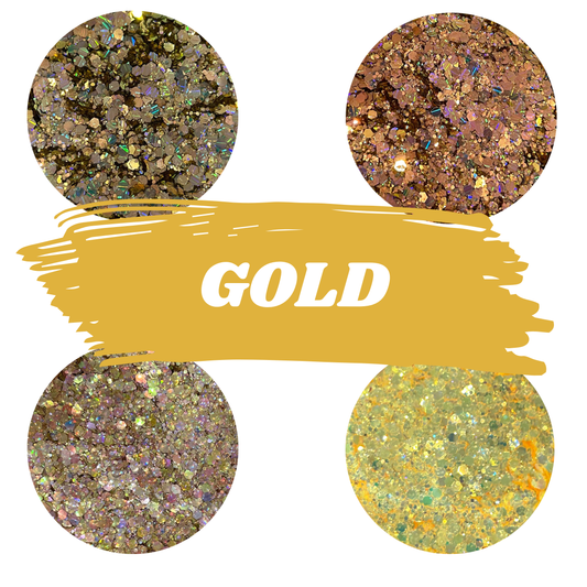 SipsByChlo - Chunky Glitter Mix - GOLDS