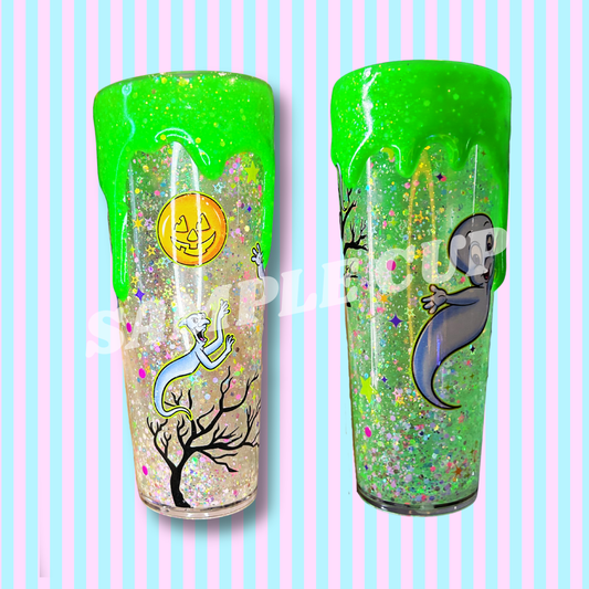 24oz - Acrylic Stadium - Glow in the Dark- Snow Globe