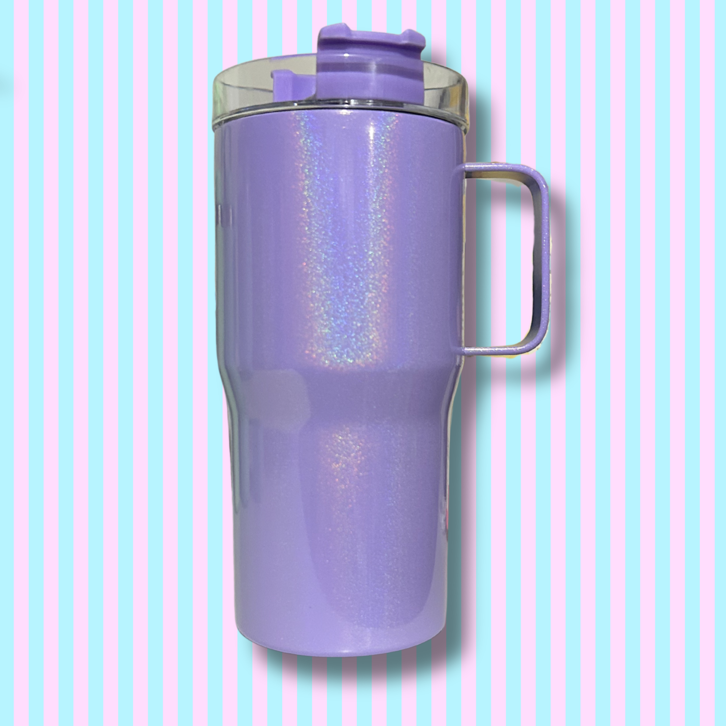 20oz Stainless Steel Shimmer - Handle Tumbler