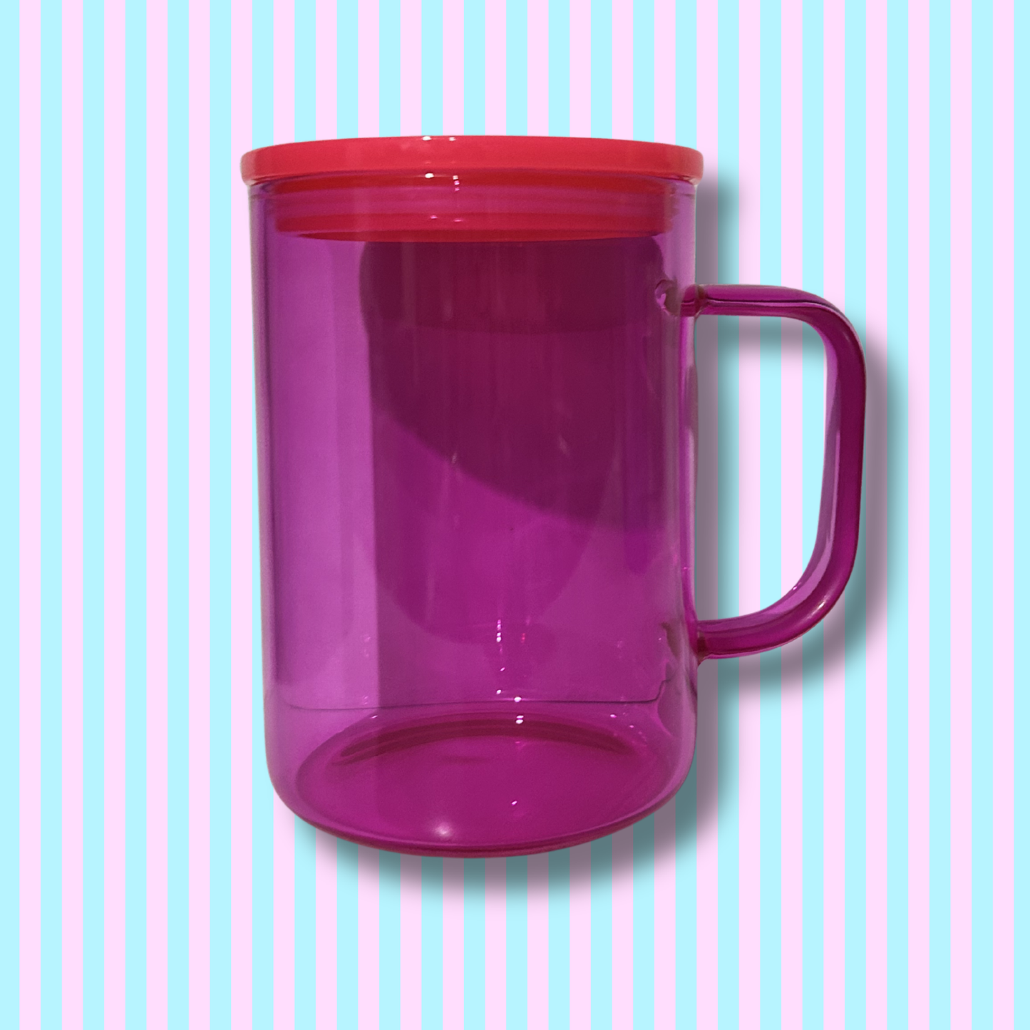 16oz Glass - Handled Mug