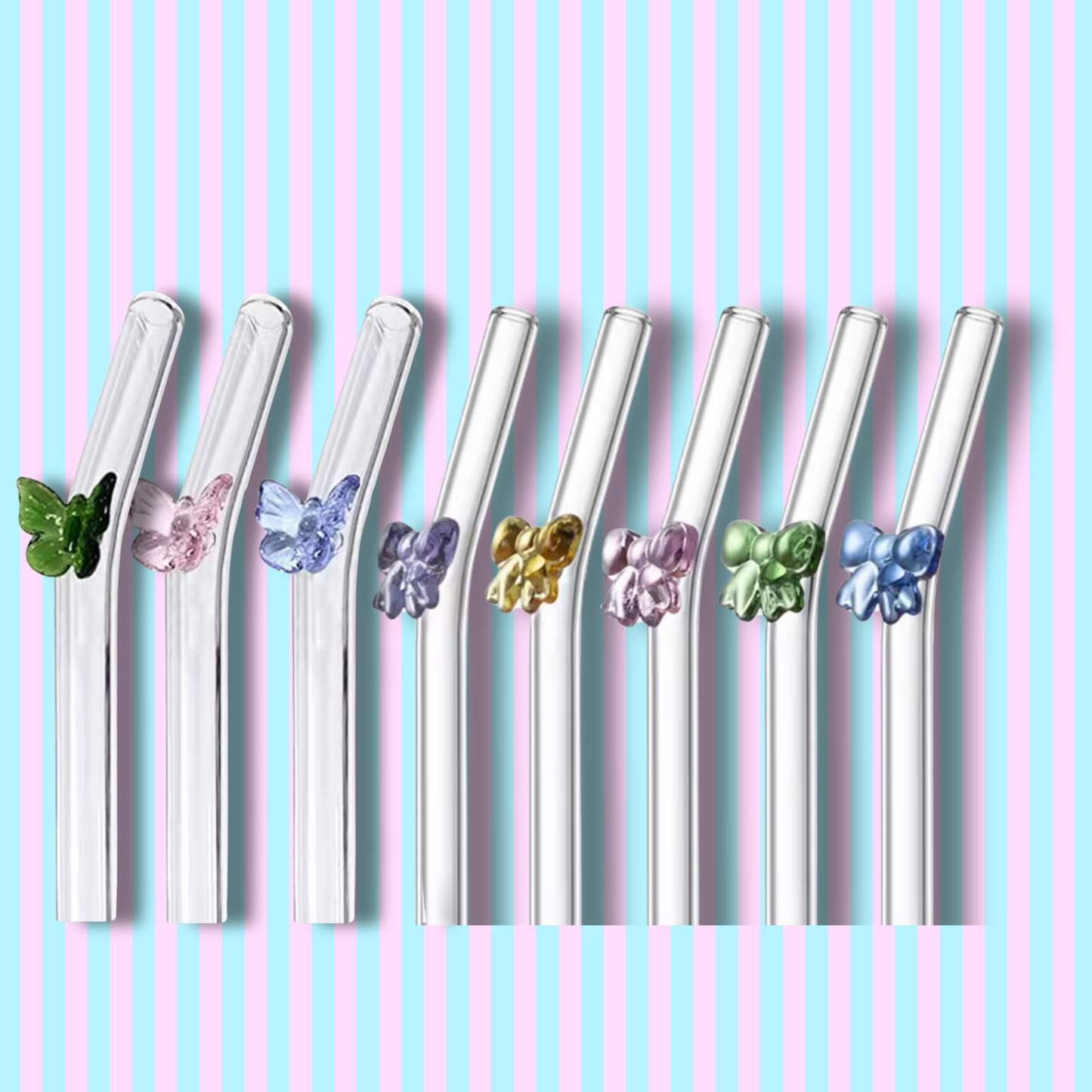 Glass Decorative Straws