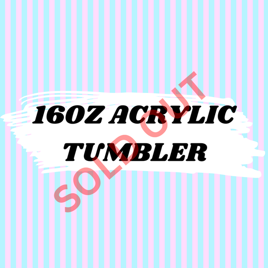 16oz Acrylic Tumbler