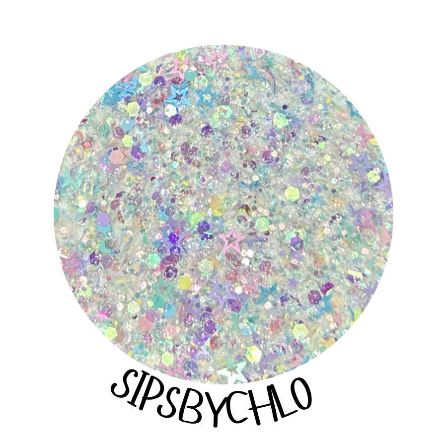 SipsByChlo - Chunky Glitter Mix - WHITES