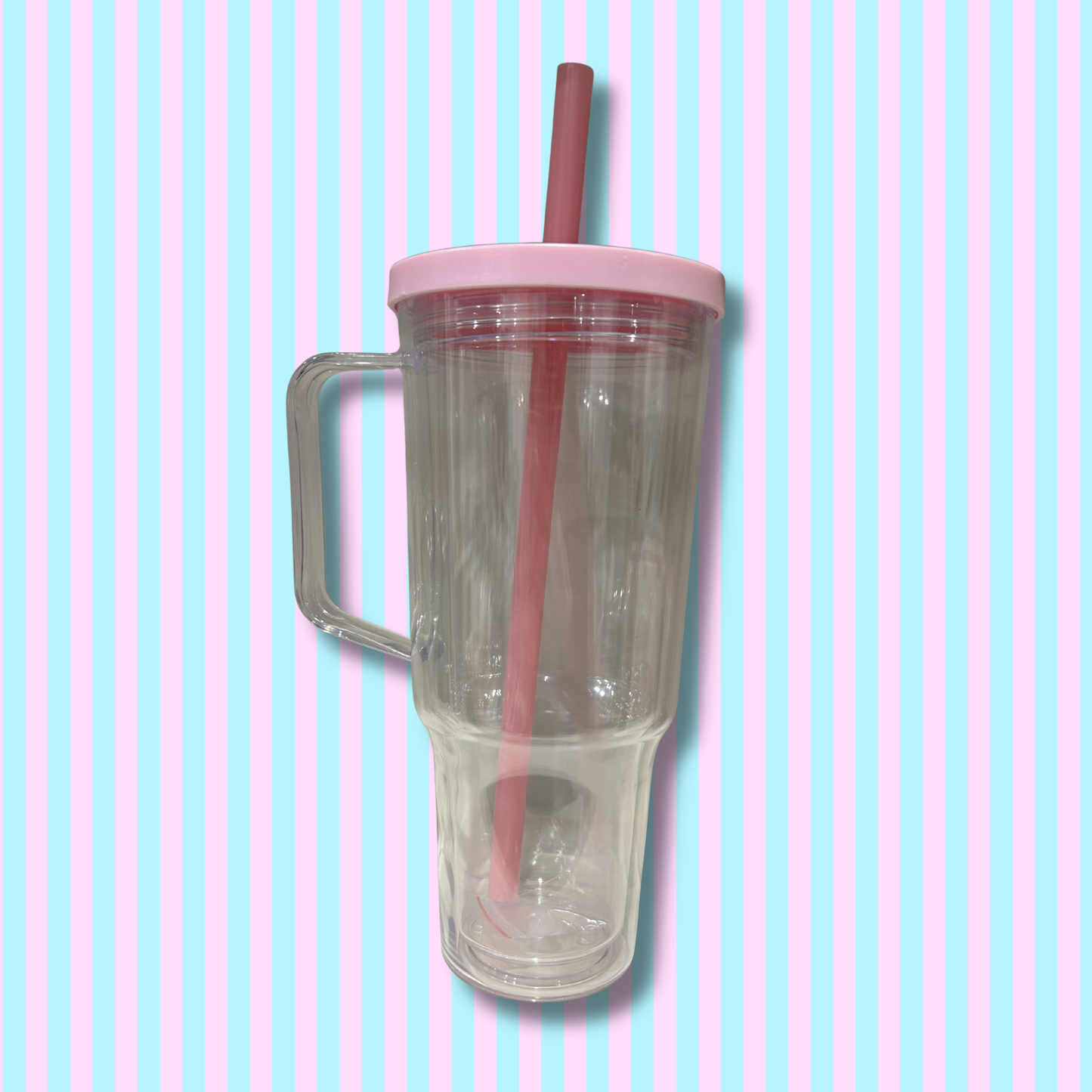 30oz Acrylic -Handle - Snow Globe