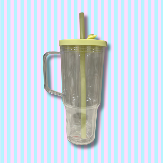 30oz Acrylic -Handle - Snow Globe