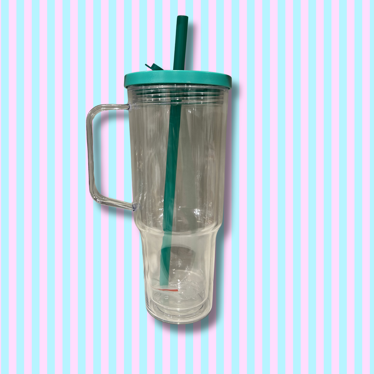 30oz Acrylic -Handle - Snow Globe