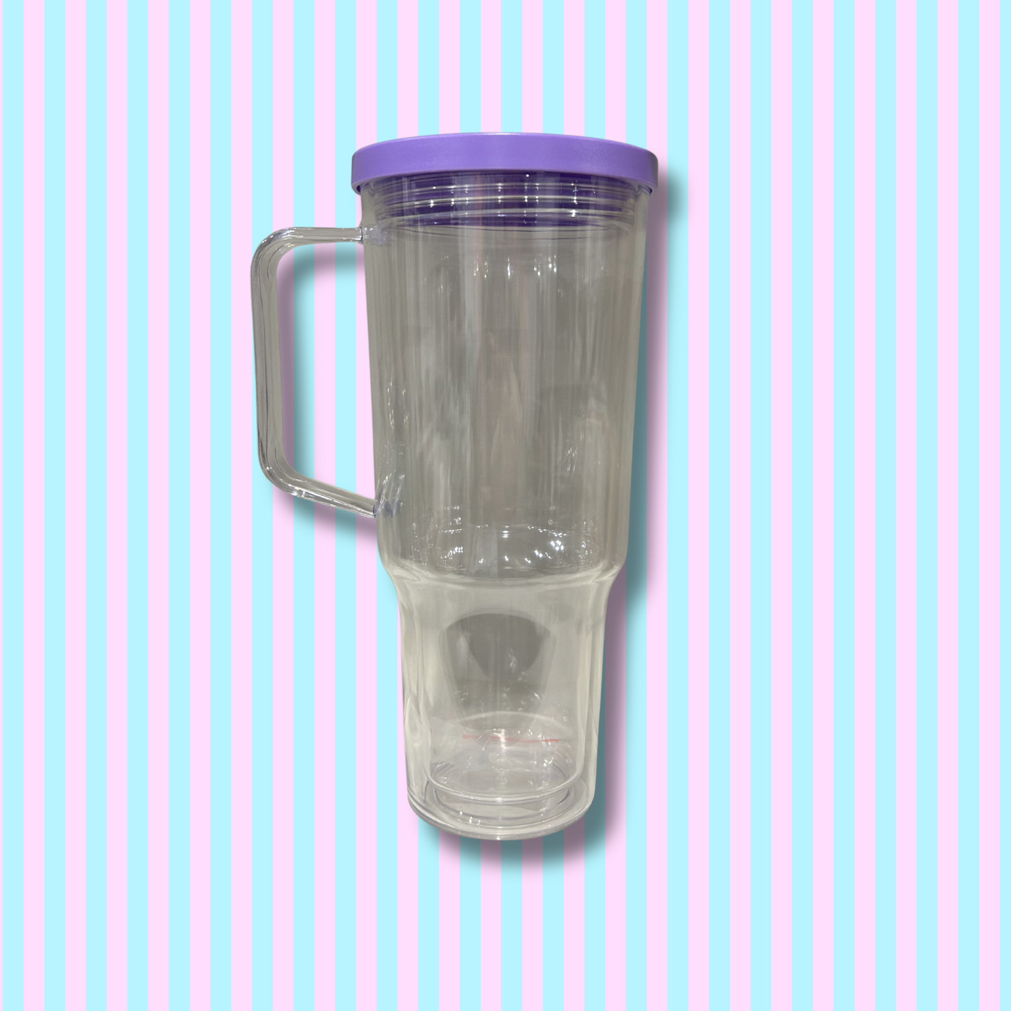 30oz Acrylic -Handle - Snow Globe