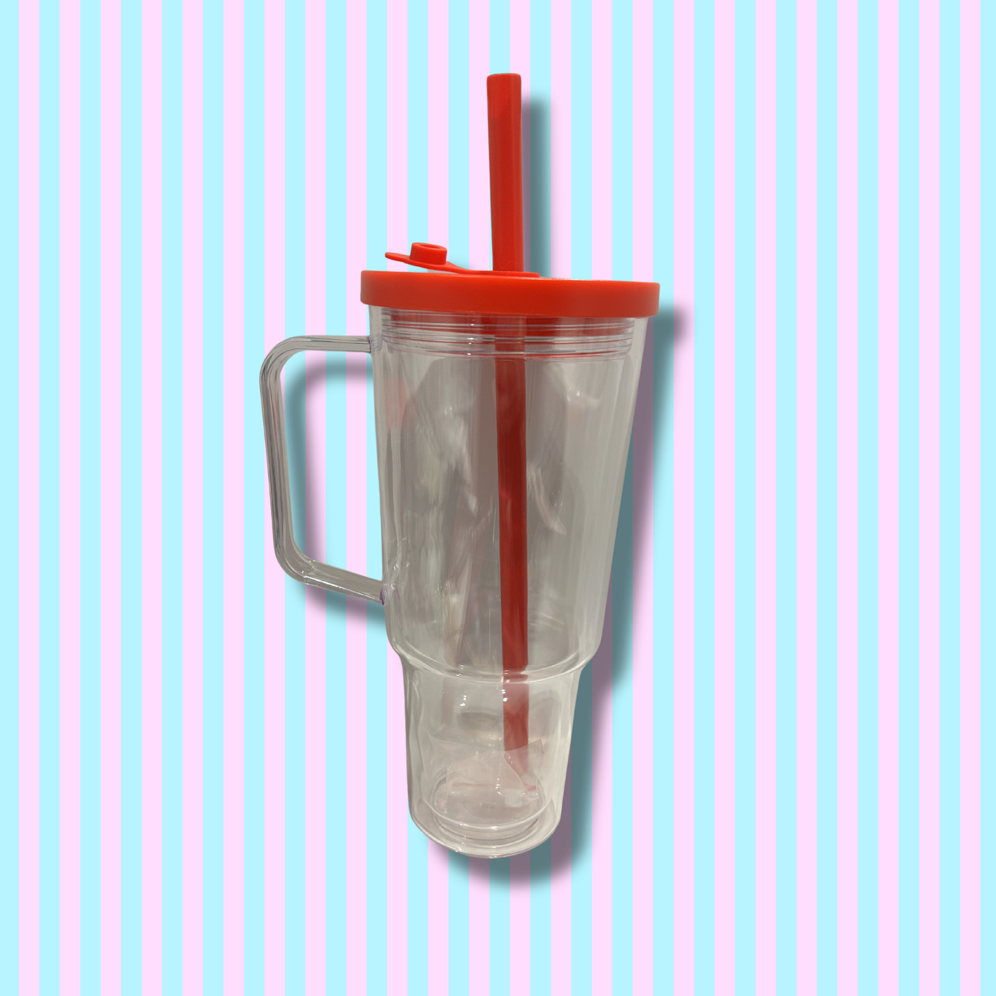 30oz Acrylic -Handle - Snow Globe